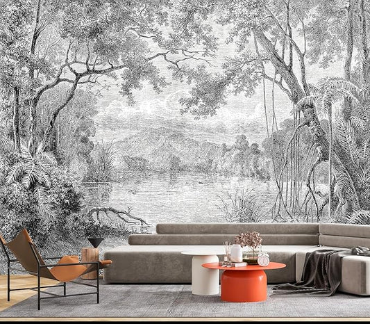 Eierme-The Ancient Scenery of Charming lagoons in Luzon Island Mural Wallpaper Peel and Stick 137" x 102"