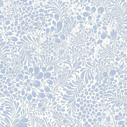 Heroad Peel and Stick Wallpaper Light Blue Floral Contact Paper 17.3''x196'' Boho Wall Paper Modern Removable Self Adhesive Wallpaper for Bedroom Bathroom Kitchen Cabinet Decor Waterproof Vinyl Roll