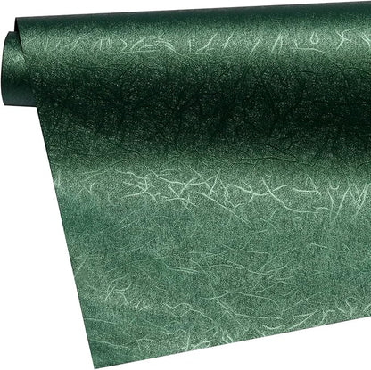 WRAPAHOLIC 30 Inch Green Wrapping Paper Roll - Jumbo Roll Reversible Green and Black for Birthday, Holiday, Wedding, Baby Shower Wrap - 30 inch x 16.5 feet