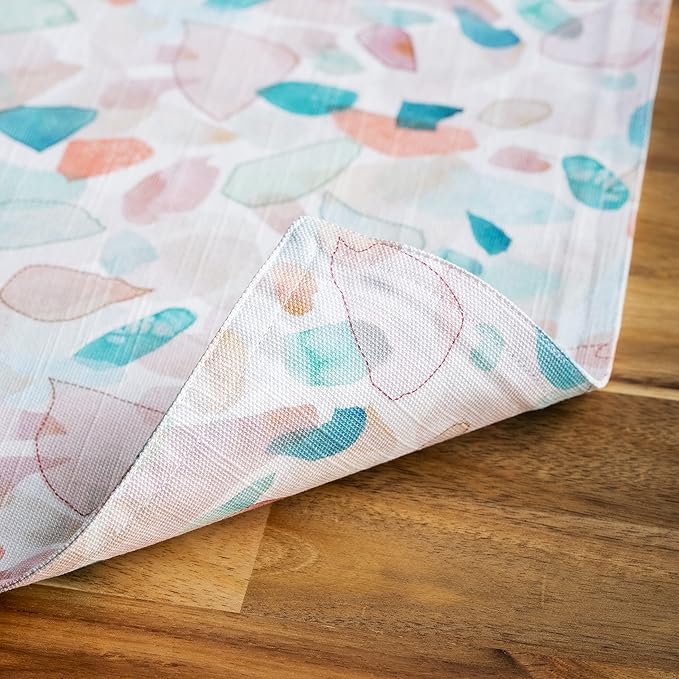 Maison d' Hermine Placemats Set of 4 100% Cotton Washable Cloth Place Mats, Reusable Table Mats for Kitchen Dining Decoration, Party, Wedding, Restaurant Spring/Summer (Summer Picnic, 13" x 19")
