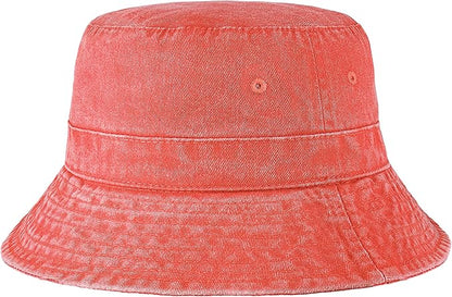 Hot Summer Bucket Hat - Trendy Cotton Sun Hat for Beach, Golf, Fishing - Fun Outdoor Vacation Boonie for Men and Women