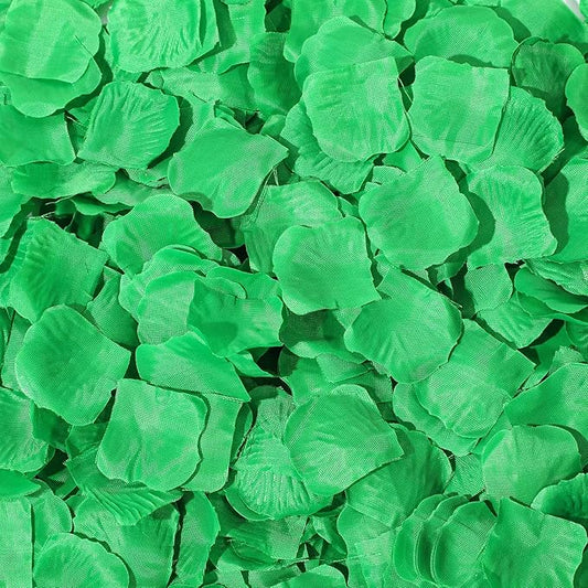 2200 Pcs Artificial Fake Rose Petals,Flower Petals for Romantic Night,Engagement, Party, Wedding, Event Flower Decorations, in Bulk(Green)