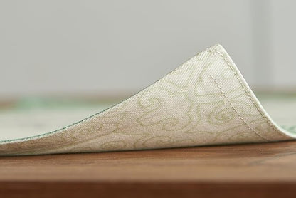 Maison d' Hermine Placemats Set of 2 100% Cotton Washable Cloth Place Mats, Reusable Table Mats for Kitchen Dining Decoration, Party, Wedding, Restaurant Spring/Summer (Jardin Du Roy, 13" x 19")