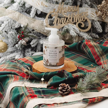 ROMIIE ZOI Christmas Foaming Hand Soap with Gift Box- Winter Plants, Infused with Winter Pine Scent - 500ml/ 16.8oz