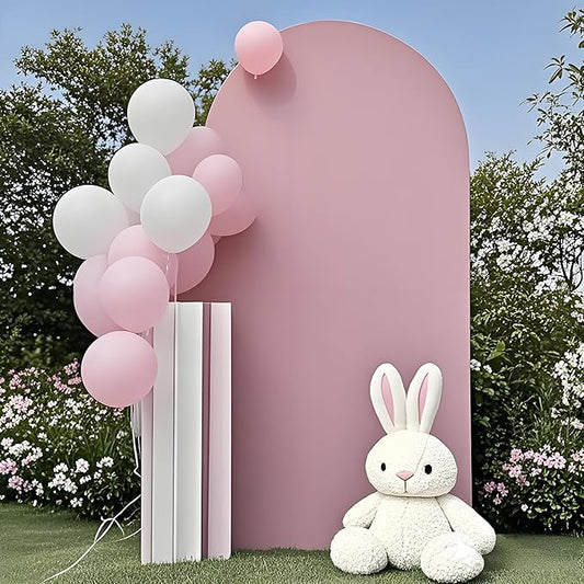 Dusty Rose Wedding Arch Cover 6FT, Dusty Rose Spandex Arch Backdrop Cover, Chiara Backdrop Cover for Festivals Birthday Party Banquet Ceremony Decor