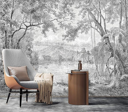 Eierme-The Ancient Scenery of Charming lagoons in Luzon Island Mural Wallpaper Peel and Stick 90" x 67"