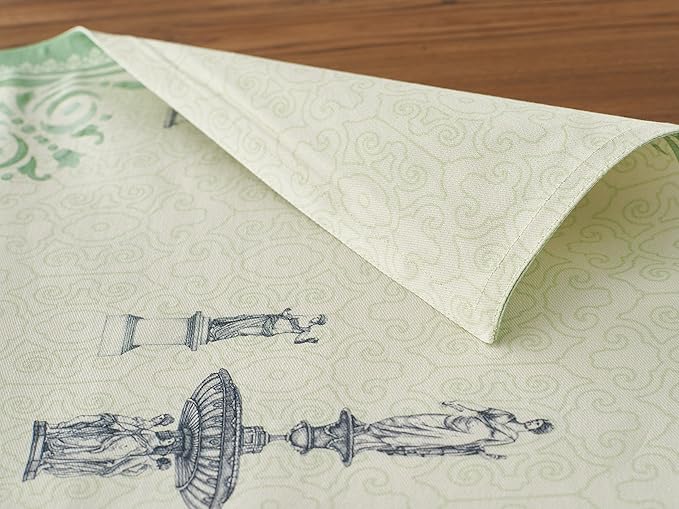 Maison d' Hermine Placemats Set of 2 100% Cotton Washable Cloth Place Mats, Reusable Table Mats for Kitchen Dining Decoration, Party, Wedding, Restaurant Spring/Summer (Jardin Du Roy, 13" x 19")