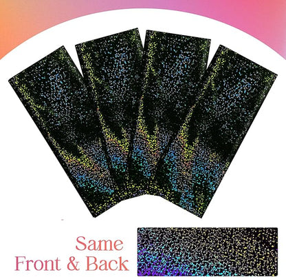 2 pcs Pink & Black Holographic Laser Tablecloth 40" x 108" Party Table Cloth Shimmer Shining Plastic Metallic Table Cover for Pink Halloween Decor Girls Baby Shower Birthday Party Supplies