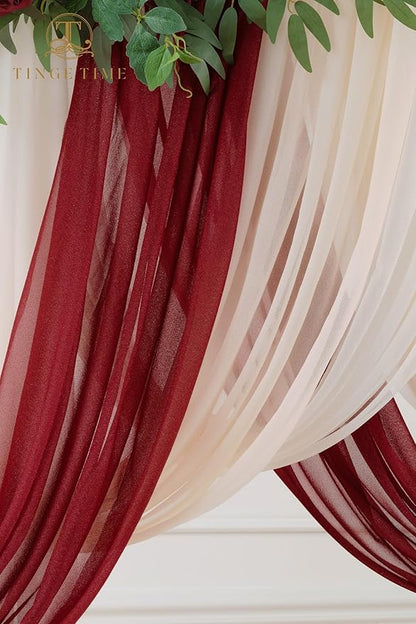 TINGE TIME Artificial Arch Flowers Kit Pack of 5, Wedding Decorations for Reception with Hanging Flowers, Wedding Arch Silk Floral Arrangements Ceremony Backdrop Bridal Shower Outdoor Party Decor