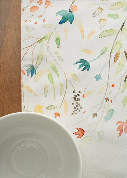 Maison d' Hermine Placemats Set of 2 100% Cotton Washable Cloth Place Mats, Reusable Table Mats for Kitchen Dining Decoration, Party, Wedding, Restaurant Spring/Summer (Colmar, 13" x 19")