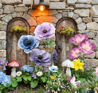 Large Fake Flowers for Decorations, Giant Paper Standing Flowers for Wedding, Home, Office, Valentine’s Day, Easter, Thanksgiving & New Year Party Decor