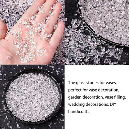 60PCS of Boho Pampas Grass in Glass Vase with LED Lights & Faux Crystals, Naturally Dried Pompas, Bunny Tails Dried Flowers,Perfect for Weddings, Farmhouse Boho Wall Bathroom Office Kitchen Decor