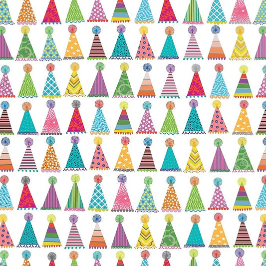 Jillson Roberts Bulk Gift Wrap, Everyday Gift Wrapping Supplies, Party Hats, Full Ream 833 feet x 24 inches