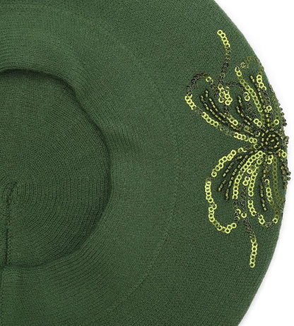 Winter Women French Beret Hat Kaschmir Solid Color Knitted Berets