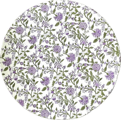 ATOSII Cotton Tablecloth Mahoka 90" Inches Round