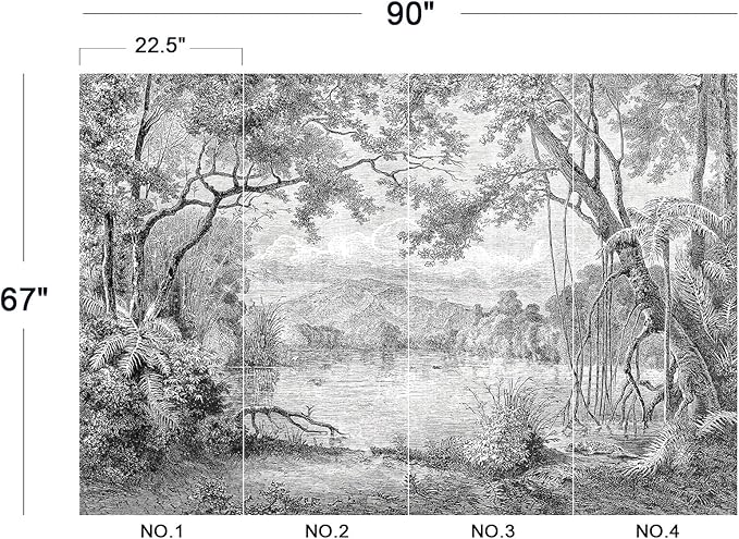 Eierme-The Ancient Scenery of Charming lagoons in Luzon Island Mural Wallpaper Peel and Stick 90" x 67"