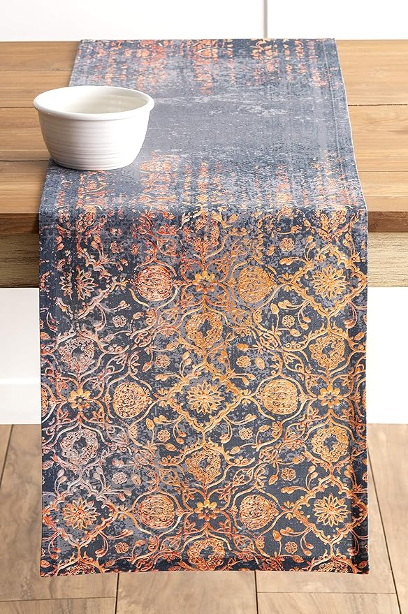 Maison d' Hermine Table Runner 100% Cotton Single Layer Table Runners 72 inches Long for Thanksgiving Christmas Decorations Home Kitchen Dining Party Wedding (Imperfection, 14.5" x 72")