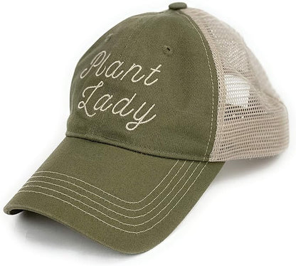 Plant Lady Hat - Olive & Khaki, Perfect Garden & Plant Lover Gifts for Women