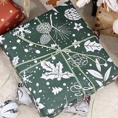 MAYREEL 1/8 Inch Sage Green Velvet Ribbon Thin Olive Green Vintage Ribbon for Wedding Invitations Gift Wrapping Party Favor Boxes 50 Yards