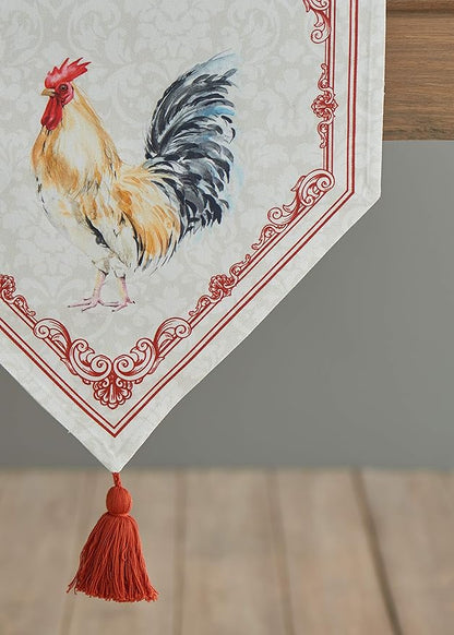 Maison d' Hermine Table runner 100% Cotton Double Layer Table Runners 108 inches long Decorative for Home Kitchen Dining Party Baby Shower Wedding Bridal Shower Spring Summer (Campagne, 14.50" x 108")