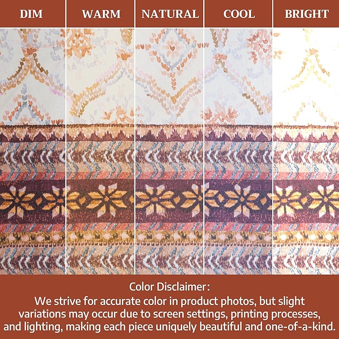 Maison d' Hermine Table Runner 100% Cotton Single Layer Table Runners 36 inches Long for Thanksgiving Christmas Decorations Home Kitchen Dining Party Wedding (Fair Isle, 14.5" x 36")