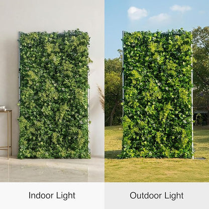 Artificial Luxury‌ Flower Wall Panels, Gorgeous 3D Silk Floral Backdrop for Wedding, Baby Show, Party and Home Decor, Quick Assembly/Storage, Eco ＆ Pet Friendly, 2 pcs, Each Panel 2 * 8 ft.