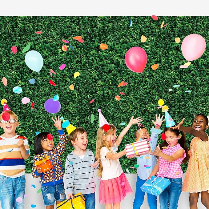 Tatuo 1 Roll 54 Inch x 100 Feet Jumbo Green Leaves Photography Leaf Backdrop 3D Waterproof Tree Leaves Background Photo Booth Prop Green Leaf Tablecloths for Baby Shower Birthday Party Decoration