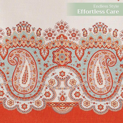 Maison d' Hermine Table Runner 100% Cotton Double Layer Table Runners 108 inches Long for Thanksgiving Christmas Decorations Home Kitchen Dining Party Wedding (Cachemire, 14.5" x 108")