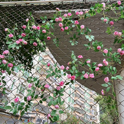 6FT Bendable Pink Rose Flower Garland, Artificial Silk Wild Roses Vine Leaves Hanging Flowers for Wall Fireplace Fence Trellis Wedding Baby Shower Room Home Spring Summer Decor(2PC)