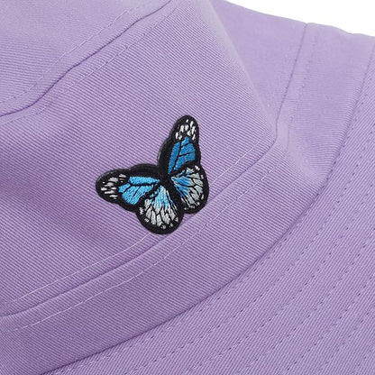 ZLYC Unisex Fashion Embroidered Bucket Hat Summer Fisherman Cap for Men Women