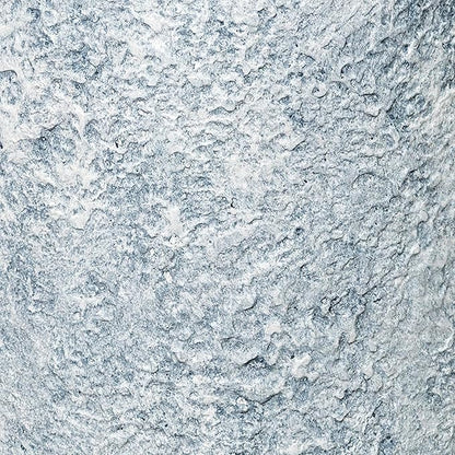 Blue Marble Effect Ceramic Vase-Textured Stone Finish Flower Holder-Modern Decorative Vase-Coastal Home Accent-Distressed Pottery-Tall Elegant Centerpiece [18" W X 8.5" H]