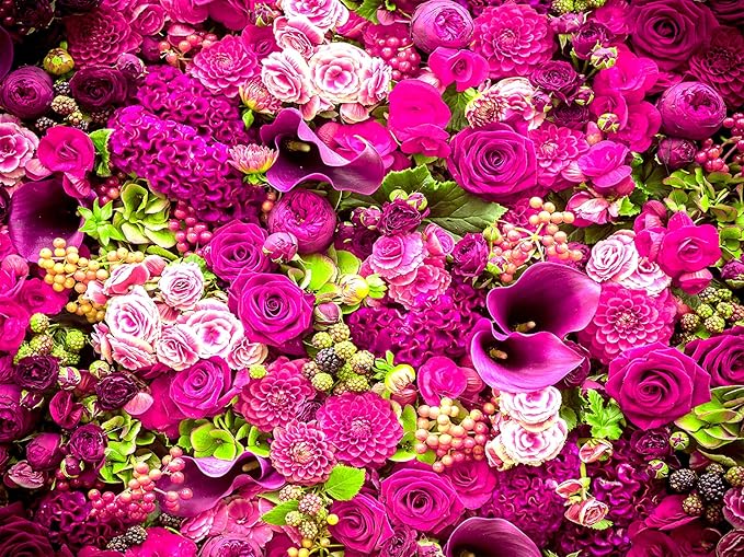 Rose Wall Mural Floral Photo Wallpaper Murals for Wall Decor for Living Room（Not Peel and Stick）