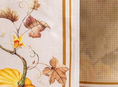 Maison d' Hermine Table Runner 100% Cotton Double Layer Table Runners 108 inches Long for Thanksgiving Christmas Decorations Home Kitchen Dining Party Wedding (Potiron, 14.5" x 108")