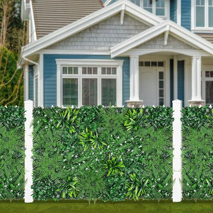 Grass Wall, Artificial Boxwood Panels 40"x120"(33.33 SQFT), Privacy Hedge Fence Screen with UV Protection, Greenery Backdrop for Indoor Home Wedding Decor and Outdoor Garden Backyard