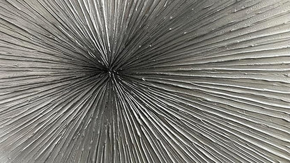 3D Abstract Art Oil Paintings on Canvas Texture Silver Gray Color Abstract Artwork Modern Home Decor Canvas Wall Art Ready to Hang for Living Room Bedroom 30x30inch