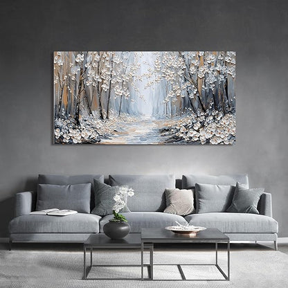Large Canvas Wall Art Decor Wall Art Pictures for Living Room Canvas Art Wall Decor Artwork for Walls Landscape Oversized Wall Art Prints Modern Flowers Wall Art Decorations Home Office Decor 29"X58"