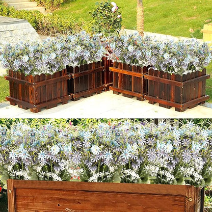 Artificial Flowers Wildflowers Silk Daisy Spring Fake Daisies Decoration Summer UV Resistant Colorful Mixed Bundles Faux Greenery Outdoor Plant Stem Filler for Home Decor Indoor Floral Arrangements