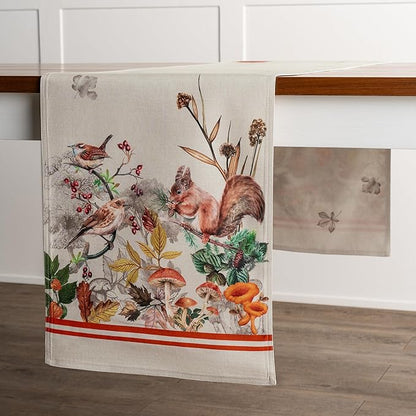 Maison d' Hermine Table Runner 100% Cotton Double Layer Table Runners 72 inches Long for Thanksgiving Christmas Decorations Home Kitchen Dining Party Wedding (Recolte, 14.5" x 72")