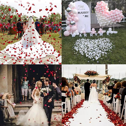 1500 PCS Separated Artificial Purple Rose Petals for Romantic Night for her Set,Faux Purple Flower Petals for Flower Girl Weddings Valentine Day Party Romantic Decoration(Ready-to-use)