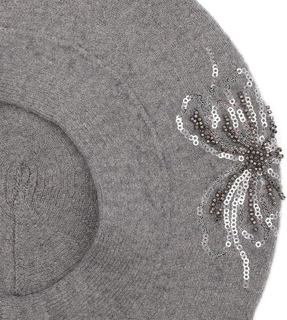 Winter Women French Beret Hat Kaschmir Solid Color Knitted Berets