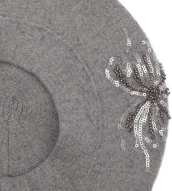 Winter Women French Beret Hat Kaschmir Solid Color Knitted Berets