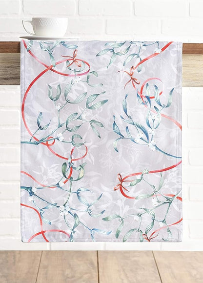 Maison d' Hermine Table Runner 100% Cotton Double Layer Table Runners 108 inches Long for Thanksgiving Christmas Decorations Home Kitchen Dining Party Wedding (Enora, 14.5" x 108")