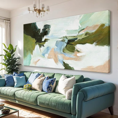 Suconvng Abstract Colorful Wall Art Painting Canvas Art Wall Decor 20x40 Inch For Living Room Decorations Art Office Decor Multicolor Canvas Artwork Pictures For Bedroom Kitchen