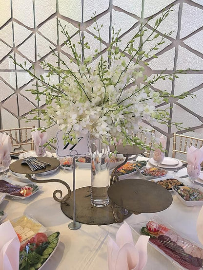 WGV Cylinder Vase, Diameter 5", Height 18", Clear Glass Floral Planter Container, Tall Centerpiece Arrangement for Wedding Party Event Home Office Decor, 1 Piece