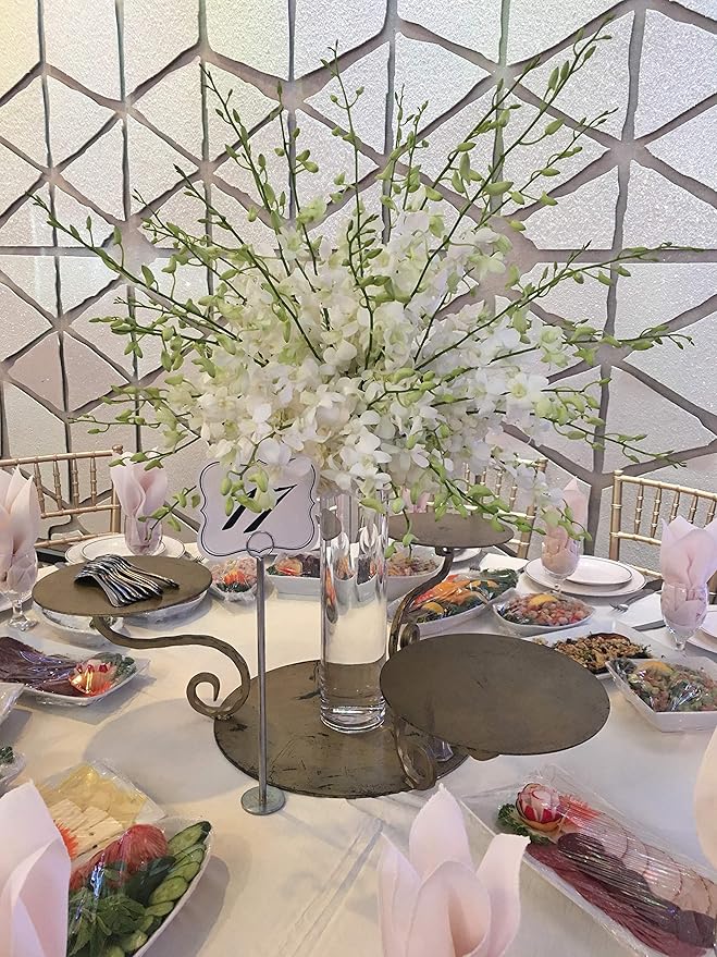 WGV Cylinder Vase Bulk, Diameter 5", Height 18", Clear Glass Floral Planter Container, Tall Centerpiece Arrangement for Wedding Party Event Home Office Decor, 6 Pieces