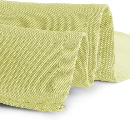Gee Di Moda Rectangle Tablecloth - 90 x 156 Inch Yellow Table Cloth for 8 Foot Table with Floor-Length Drop - Heavy Duty Washable Fabric - 8 Ft Buffet Table, Holiday Party, Wedding & Baby Shower
