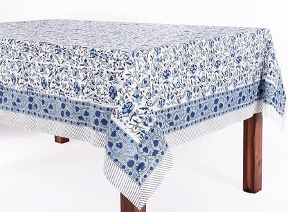 ATOSII Cotton Tablecloth Jodhpur 72" X 140" Inches Rectangle