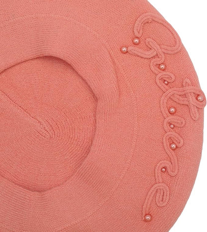 Winter Women French Beret Hat Kaschmir Solid Color Knitted Berets