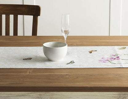Maison d' Hermine Table Runner 100% Cotton Double Layer Table Runners 72 inches Long Decorative for Home Kitchen Dining Party Baby Shower Wedding Bridal Shower Spring Summer (Canton, 14.50" x 72")