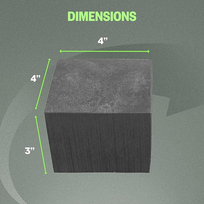 XCEL Floral Foam Blocks - Reusable, Weather Resistant Foam - Perfect for Fresh & Artificial Flower Arrangements, Crafts, Planter Boxes, Home Decor & More - 8-Pk, Gray (4” x 4” x 3”)